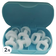 Misoroun 防噪音矽膠耳塞 白色 + 專用盒, 2個, 6入