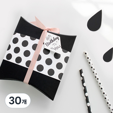 hello moris 黑色圓點包裝紙, 30個, 混合顏色