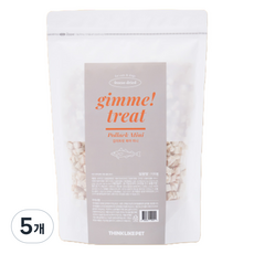 씽크라이크펫 반려동물 김미트릿 국내산 동결건조간식, 북어미니, 100g, 5개
