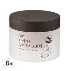 마미케어 감자 워시 오프 팩 100g, 6개, 1개입