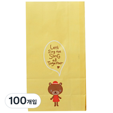 SR 熊 紙袋, 混合顏色, 100入