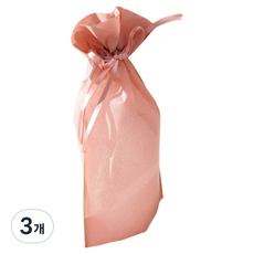 양지사 단아 펄주머니 L, 로즈핑크, 3개