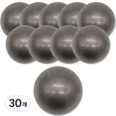 Button King 東大門鈕扣王 半圓形鈕扣 13mm, 霧面黑鎳, 30個