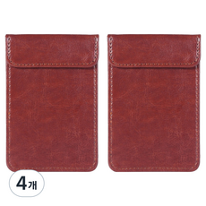 Goems 收據文件板夾 8 x 12 cm, 棕色, 4個