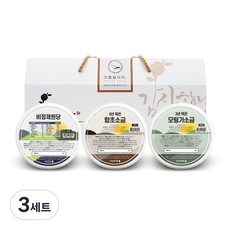 단심답례품 원당 250g + 함초소금 300g + 모링가소금 300g 선물세트, 3세트