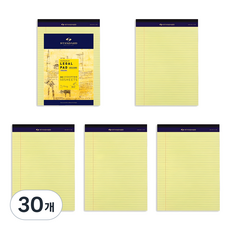標準 Legal Pad A4, 黃色, 50張, 30個