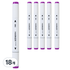 deLi 得力 三角雙頭麥克筆 #87 70803A, 18個, 1色