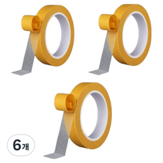 Morend 網狀多用途無痕強力雙面膠帶 30mm x 10m, 黃色, 6個