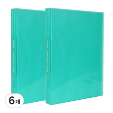 킹짐 클리어화일 A4 60매, 초록, 6개