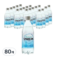 퓨어 크리스탈 스파클링 플레인, 80개, 500ml