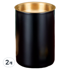 소담몰 고급 재떨이, 블랙, 2개