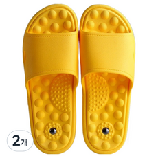Barom Mall 室內磁石指壓拖鞋 230~235cm, 黃色, 2個
