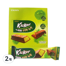 皇冠巧克力餅乾 綠茶袋裝, 450g, 2個