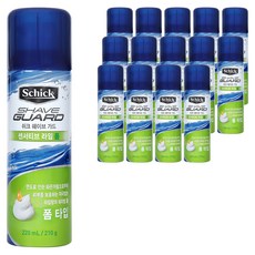 쉬크 쉐이브가드 센서티브 라임 쉐이빙 폼, 220ml, 15개