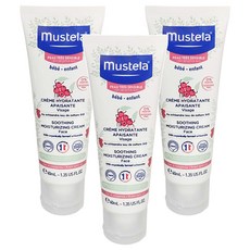 mustela 慕之恬廊 舒恬良 敏弱修復面霜 40ml 寶寶臉部保濕修護 舒緩敏感乾燥, 3條