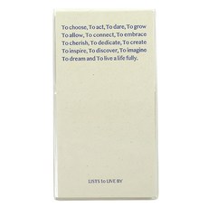 PAPERIAN 生活清單三行每日便攜式萬年手帳, 1個, 黃油