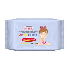 Dr.Morita 森田藥粧 台灣公司貨 保濕深層卸妝棉, 48片, 1包