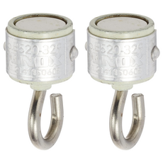 DULTON 工業風強力磁鐵掛勾 32 x 15mm 2個, 象牙, 1組