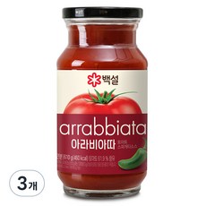CJ BEKSUL 白雪 阿拉比亞塔番茄義大利麵醬, 610g, 3個