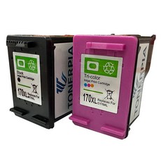 TONERPIA 三星相容墨水 INK-M170XL INK-C170XL, 黑色, 彩色, 1套