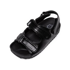 LA STELLA 兒童軟墊絎縫魔鬼氈蝴蝶結涼鞋