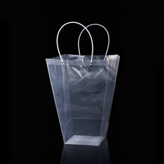 PVC 대형 투명 포장 비닐쇼핑백, 사다리꼴(특대형), 2개