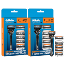 Gillette 吉列 正品 ProGlide 手動刮鬍刀組, 2套, 刮鬍刀架 + 刀片6入