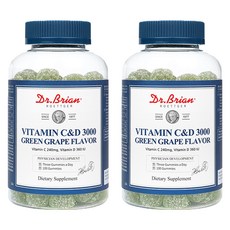 닥터브라이언 비타민C&D 3000 청포도맛 300g, 100정, 2개