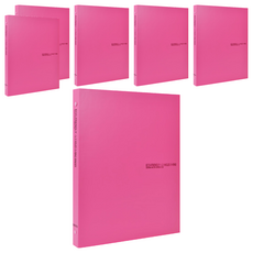 ECO Chungwoon 環保3孔迷你O型2公分厚A4活頁夾, 粉紅色, 6個