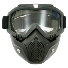 EMPIRE 鏡面護目鏡面罩, 黑色 透明, 1個