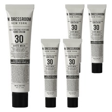 W.DRESSROOM 多麗絲 潤澤香水護手霜 #30 白麝香, 含乳木果油和摩洛哥精油, 50ml, 5條
