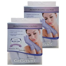 GelSmart 薰衣草保濕凝膠美容手套, 2入, 深層滋潤, 舒緩乾燥, 可重複使用
