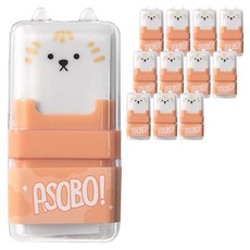 動物滾輪橡皮擦, 橘色, 12個