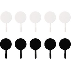 Billyway 馬卡龍短掛鉤, 黑色 + 白色, 10個