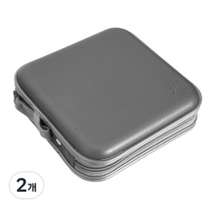 NOTECASE. 40片裝CD收納盒, NCD-4001(灰色), 2個