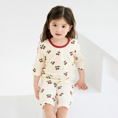 unifriend 兒童Cherish有機棉七分袖家居服上下套裝