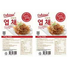 해맑은푸드 연육채 엽채, 1kg, 2개