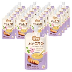 VenetMeal Aibannet幼兒用擠壓式地瓜泥, 20個, 100g, 地瓜口味