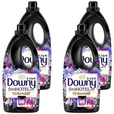 다우니 초고농축 호텔 컬렉션 섬유유연제 미스티크 본품, 2L, 4개