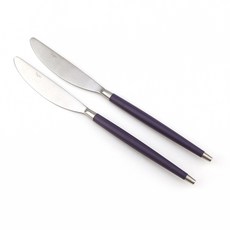 Bogen 韓國製造 Le Vian 霧面餐具 餐刀, 2個, 紫羅蘭色
