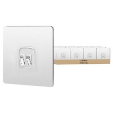 小麥購物 卡扣式置物架貼 G150 單鉤 8g, 透明, 20個