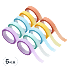 모던앳 롱 인덱스 하이라이트 테이프 모란디 2종 x 5p 세트, 6세트