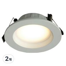 진성전자 백테 LDS LED 슬림 다운라이트 103mm, 주광색(6400K), 2개
