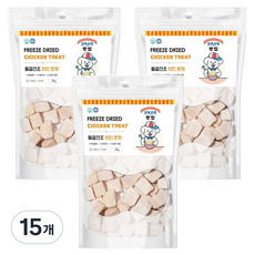 제이그린푸드 반려동물 오독오독맛집 동결건조 간식, 닭고기, 25g, 15개