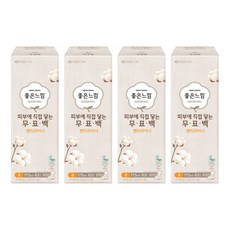 좋은느낌 무표백 팬티라이너, 롱, 63개입, 4개