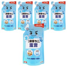 LEC 激落君 小蘇打 電解水 泡沫噴霧清潔劑 補充包, 360ml, 日本製造, 5包