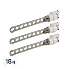 Dailin 善用空間縫隙衣架, 灰色, 18個