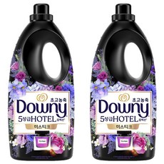 다우니 초고농축 호텔 컬렉션 섬유유연제 미스티크 본품, 2L, 2개