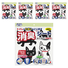 SANKO 馬桶消臭貼 散步貓, 5個, 30g