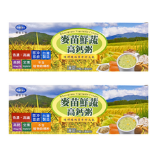 BuDer 標達 麥苗鮮蔬高鈣粥 Set 20包, 香濃高纖, 即沖即飲, 台灣製造, 700g, 2盒